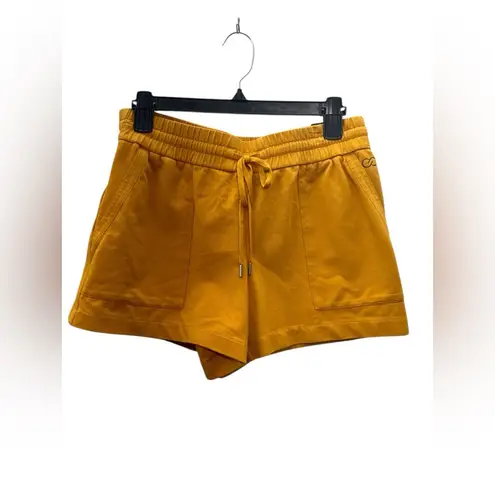 CALIA Knit Trapunto 3.5 Short Yellow Drawstring Shorts