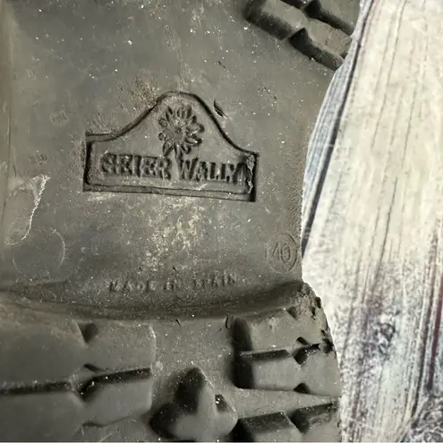 Vintage GEIER WALLY Black Leather Crocodile Pattern Women's Shoes Size 9.5