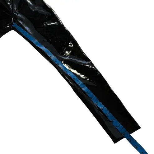 Commando Faux Patent Leather Legging Shiny Raw Hem Compression Fitted Small S