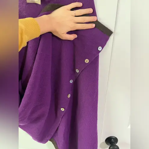 Spartina 449 Purple Sea Spray Poncho- One Size