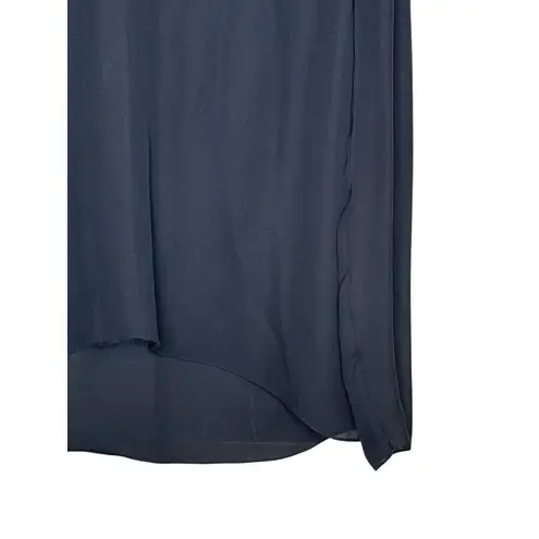 Cushnie et Ochs Womens Top Silk Lace Shoulders Boxy Fit V-Neck Long Sleeve Sz. 4