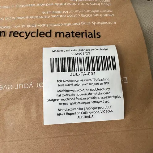 Brand New July Luggage Everyday Crescent Bag in Natural Color Tan