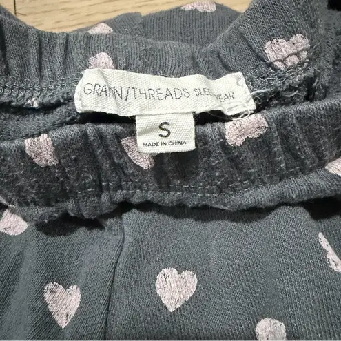 Grayson Threads  Gray Heart Print Pajama Shorts