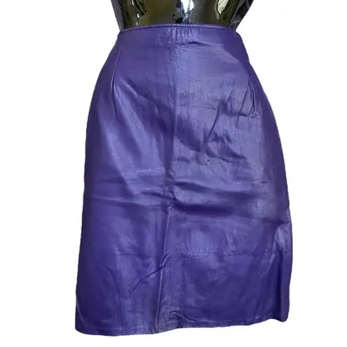 Vintage Firenze Santa Barbara Purple Leather High