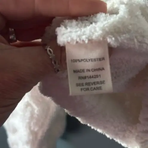 Moon & Madison M White Long Sleeve Cowl Cable Knit Crop Classic Cozy Chic Rib Size M