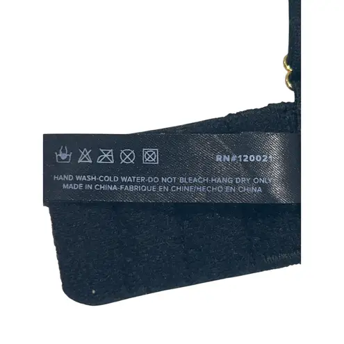 Oh La La Cheri Paris Sheer Lace Black and Pink Balconette Bra Women's Size S