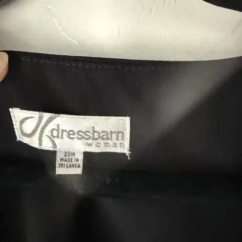 Dress Barn  Y2k Woman Black Dress Sleeveless Midi Witchy Whimsigoth Fall 20W‎