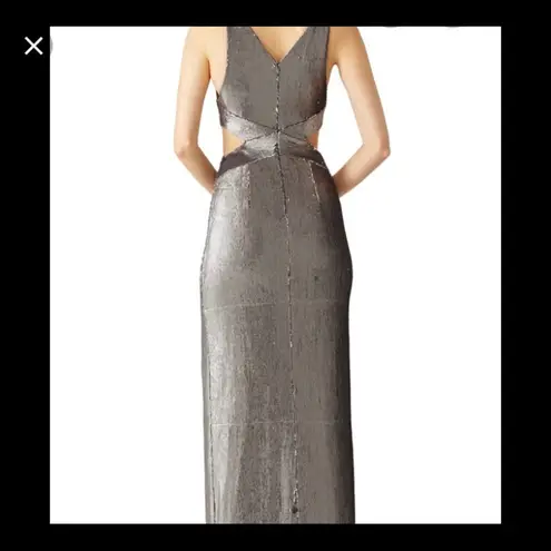 Halston Heritage  antique silver gown