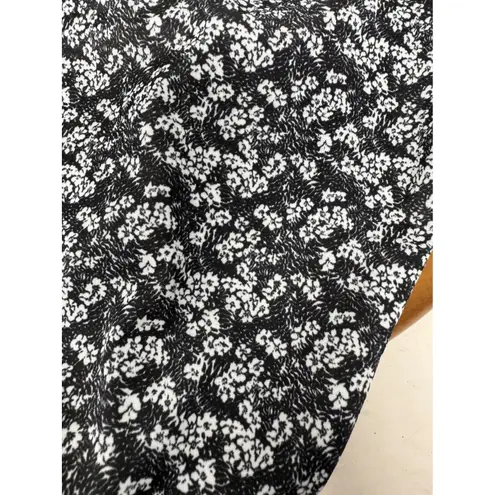 TAVIK Chloe Swimsuit Bottoms XS Black White‎ Floral Print Strappy Full Coverage