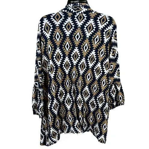 Peach Love California Aztec Print Cardigan