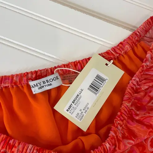 Ramy Brook NWT Women’s Off Shoulder Floral Paisley Printed Sicily Top Size M