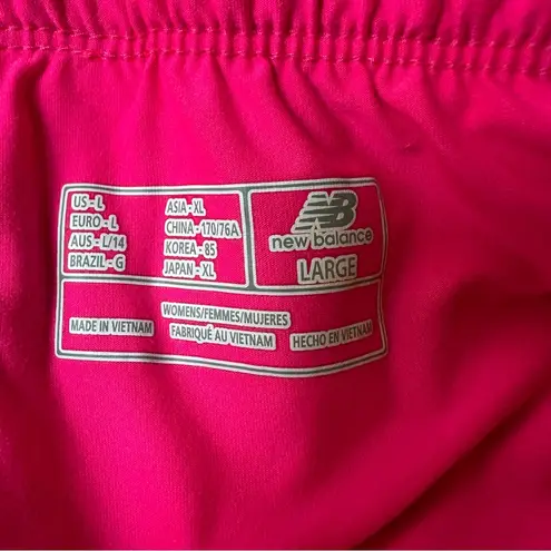 New Balance  Bright Pink Athletic Shorts Women’s Size Large
