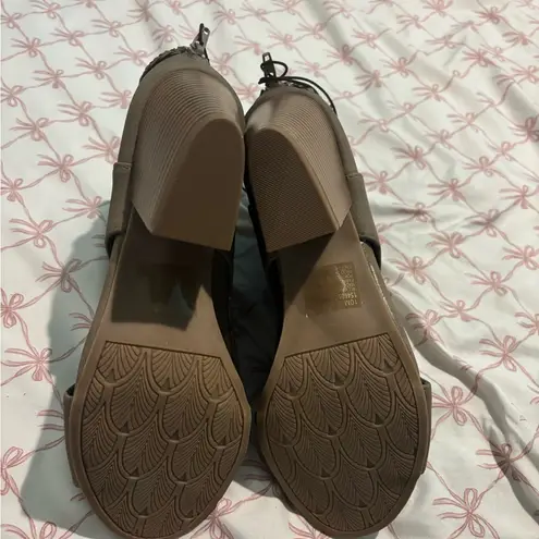 Maurice's  Brown Women's Oped Toe Heel Boots size 10