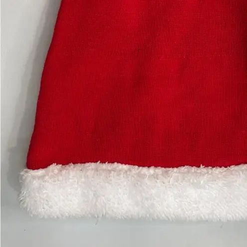 Planet Gold Christmas Holiday Santa Sequin Knit Skater Skirt Women's XS NWT