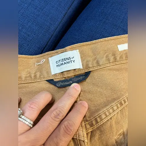 Citizens of Humanity  Marlow Shorts – Topaz Brown Size 24 High-Rise Button Fly