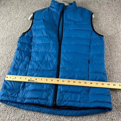 Riding Sport Equestrian Wear Puffer Vest Womens Blue Sleeveless Jacket Light Size M