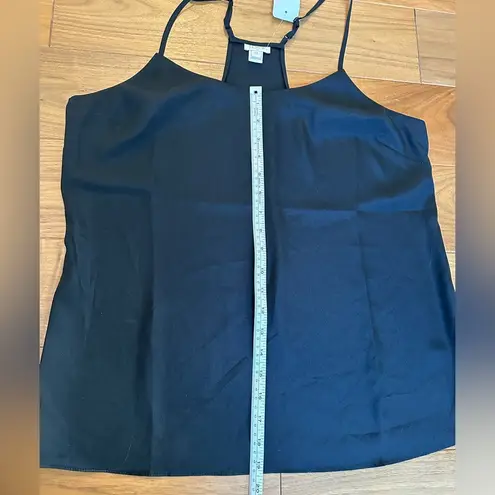J. CREW Factory Semi Opaque Black Camisole Slip Top, Size 12, NWT