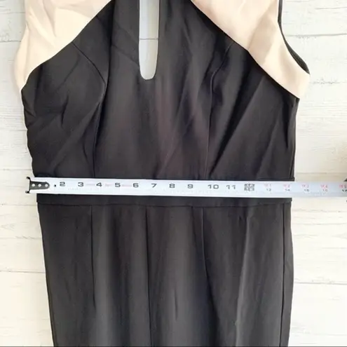 Foxiedox Black and Cream Straight Leg Jumpsuit