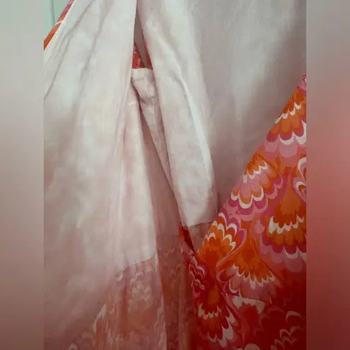 J. McLaughlin Cerise Linen Wrap Dress size medium