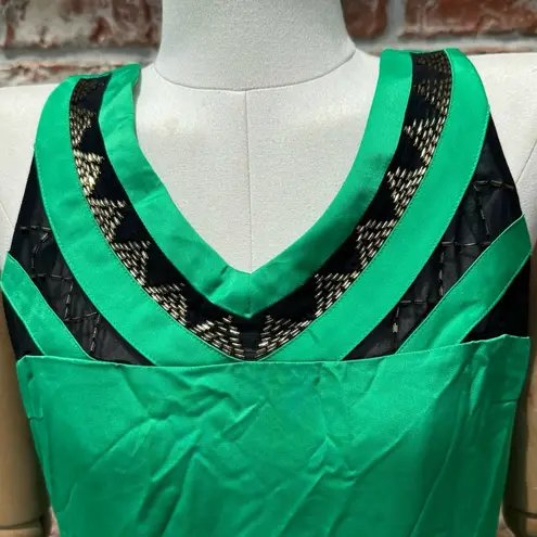 VERO MODA green and black beaded romper / M / New with tags