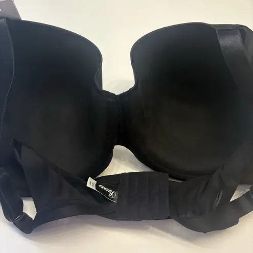 Paramour 245033 Marvelous Side Smoothing Underwire Bra Plus Size 42DD Black NEW