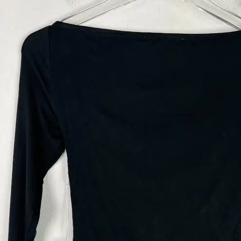 NWT Six/Fifty Black Off The Shoulder with Front Cut Out Shirt Size Small S NEW