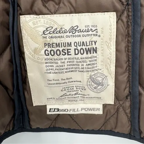 Eddie Bauer  550 Fill‎ Power Goose Down Quilted Vest Sz  XS - Image 9