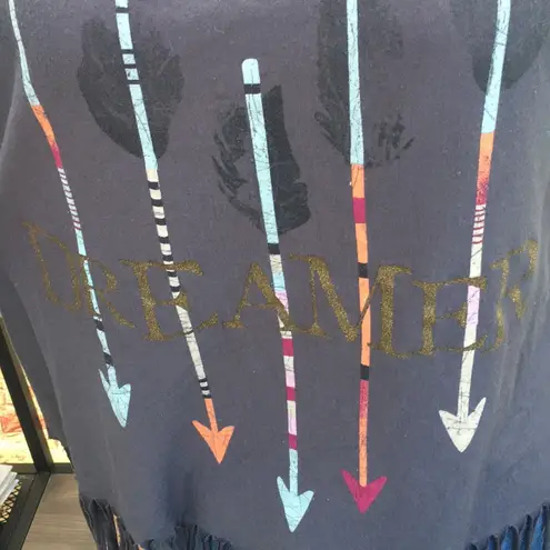 Women’s Boho Arrow Western Boho Graphic Fringe Tank Top Size L