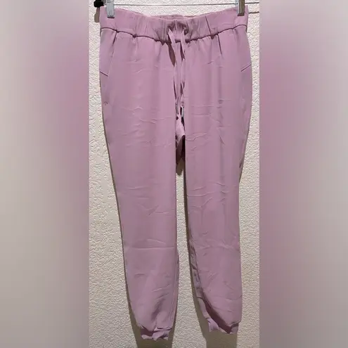 Lululemon  On The Fly Joggers Woven Dusty Pink Size 4