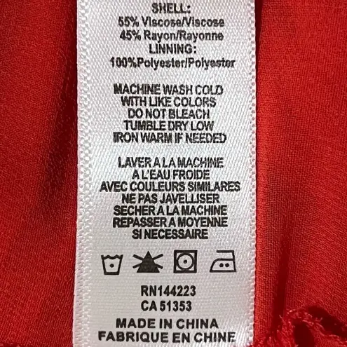 Bishop and Young Elizabeth Crosby Stella High/Low dress in Red (S)