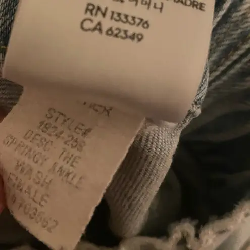 Mother Superior Springy Ankle Jeans in Finale Size 29 Blue