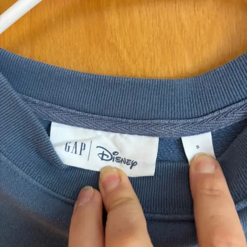 GAP Disney Mickey Mouse Graphic Crewneck Sweatshirt Women's Blue Casual Small