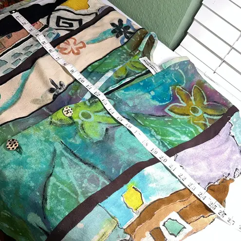 Handmade Vintage Funky Fabrics Multicolor Hand Dyed Artistic Jacket shirt jacket