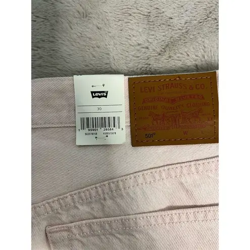 Levi's  501 Original Fit Women's High Rise Pink Cut-Off Shorts Size 30