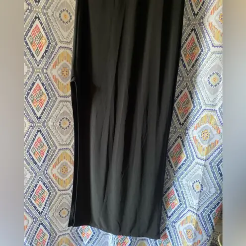 cutout fitted maxi dress Black