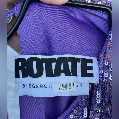 ROTATE Birger Christensen Billie Mini Dress size 0 Silver