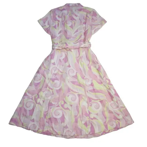 Hill House NWT The Lily Midi in Candy Kaleidoscope Linen Shirt Dress S