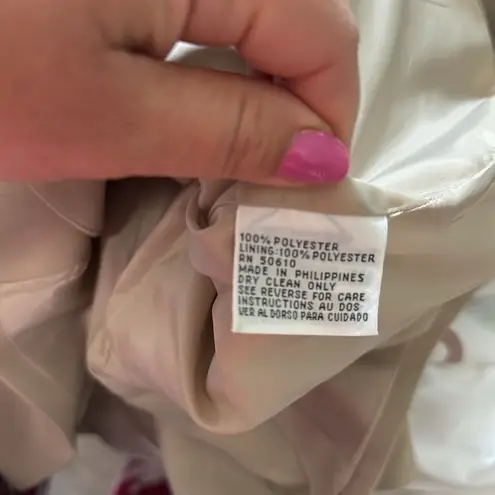 Le Suit Vintage Blazer & Skirt Set Tan & Black 16