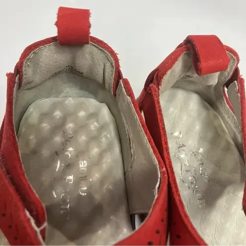 Jambu Sedona red leather adjustable‎ sandals size 6.5