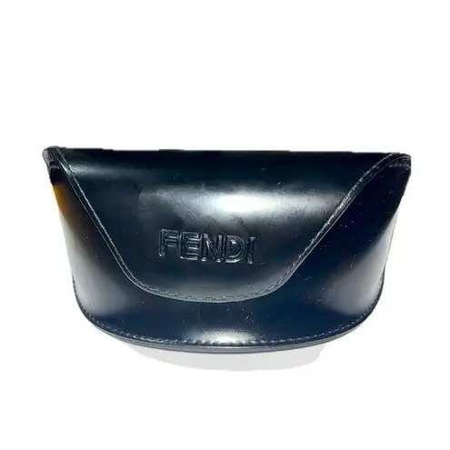 FINAL!  Sunglasses Case, Black, Has Velvet Fendi design inside.