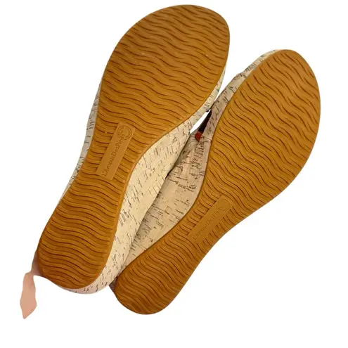 L'Amour Des Pieds Catiana Platform Sandal Cork Gold Metallic Slip On Heeled 11 Tan