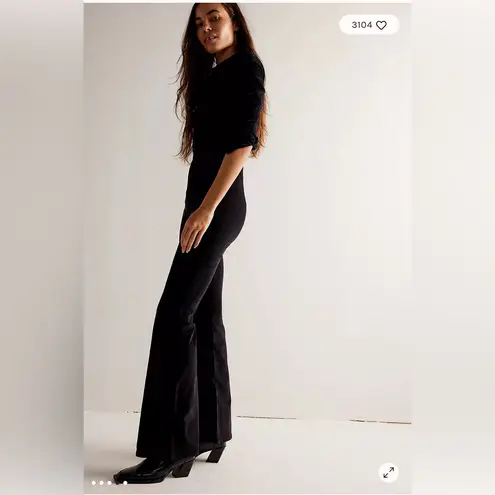 Free People NWT  We The Free Jayde Cord Coveralls Jumpsuit Overall Black Small