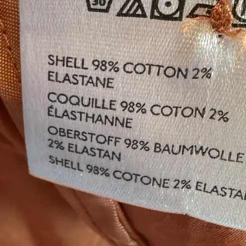 Maeve Anthropologie Rust Orange Curve Poplin Barrel Pants Cropped Size Small NWT