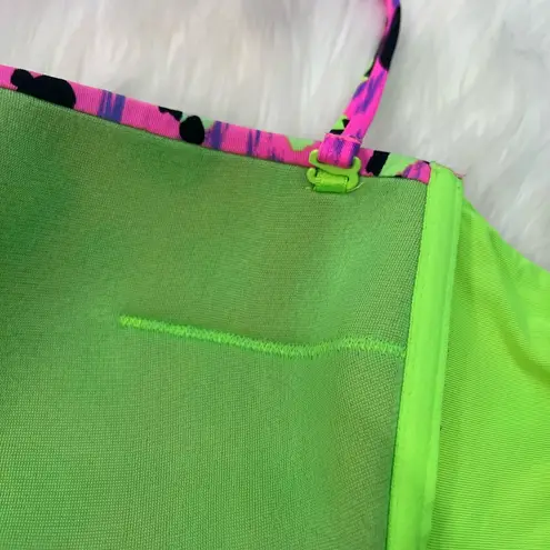 Calzedonia Cobey Pink Cheetah Print Bandeau Bikini Top