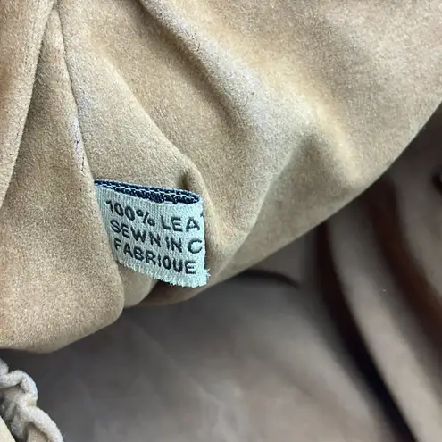 Patricia Nash Riano Distressed Braided Front Leather Hobo Bag Cognac