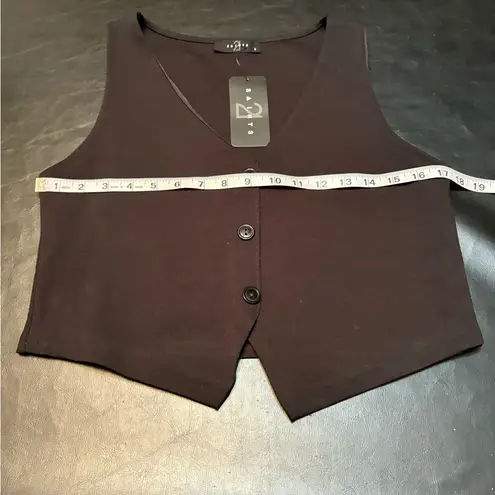 21 Saints Black Women's Buttoned Vest size S NWT