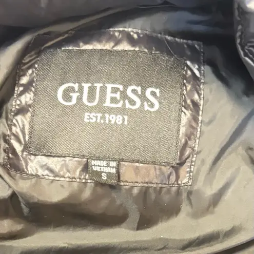 Guess Women’s  black hooded puffer jacket