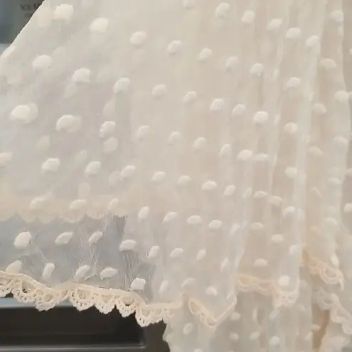 đź’•SPELL & THE GYPSY X FREE PEOPLEđź’• Mira Bustier RaRa Dress Ivory Large L NWT White