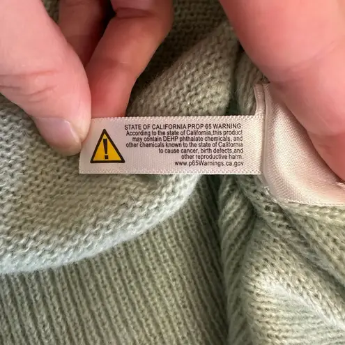 Peach Love California Sage Henley Sweater Womens M Soft Knit Pullover Ribbed Hem