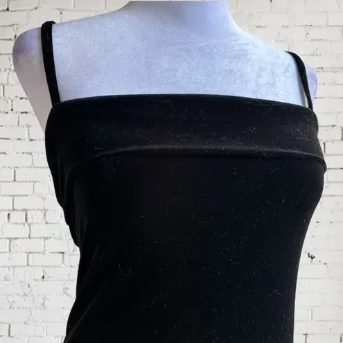 Jump VINTAGE 90s Apparel Co by Wendye Chaitin Velvet Fitted Maxi Dress Black 5/6
